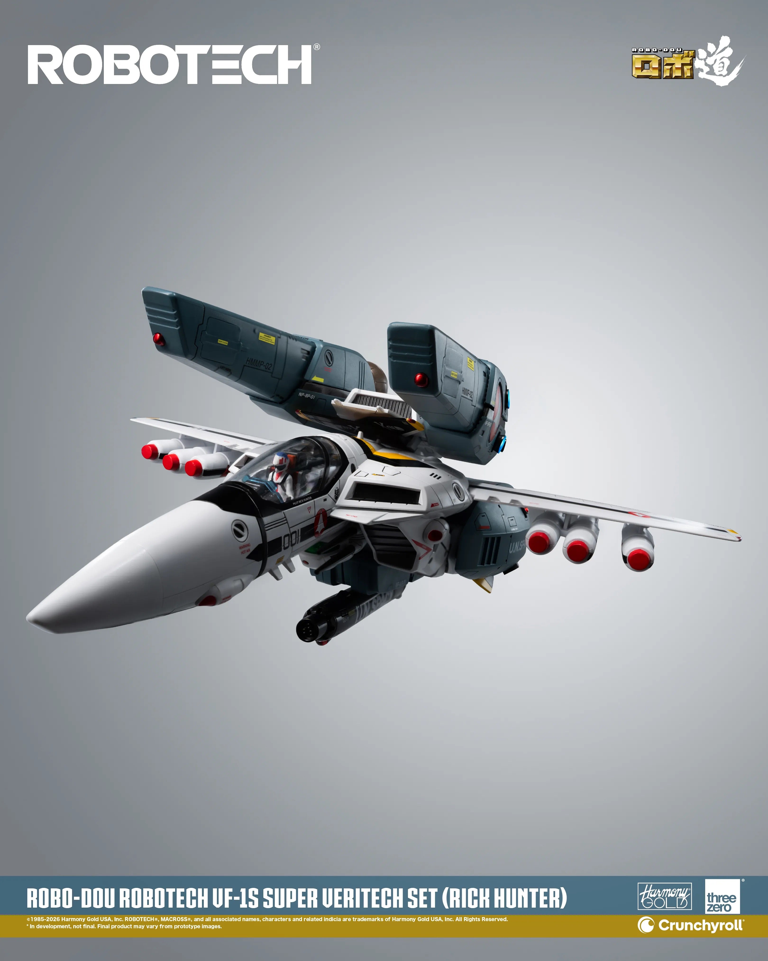 Threezero ROBO-DOU ROBOTECH 超時空戰神 VF-1S Super Veritech Set RICK HUNTER 變形戰鬥機 超級裝甲包 超級裝甲套裝 獵龍 合金成品