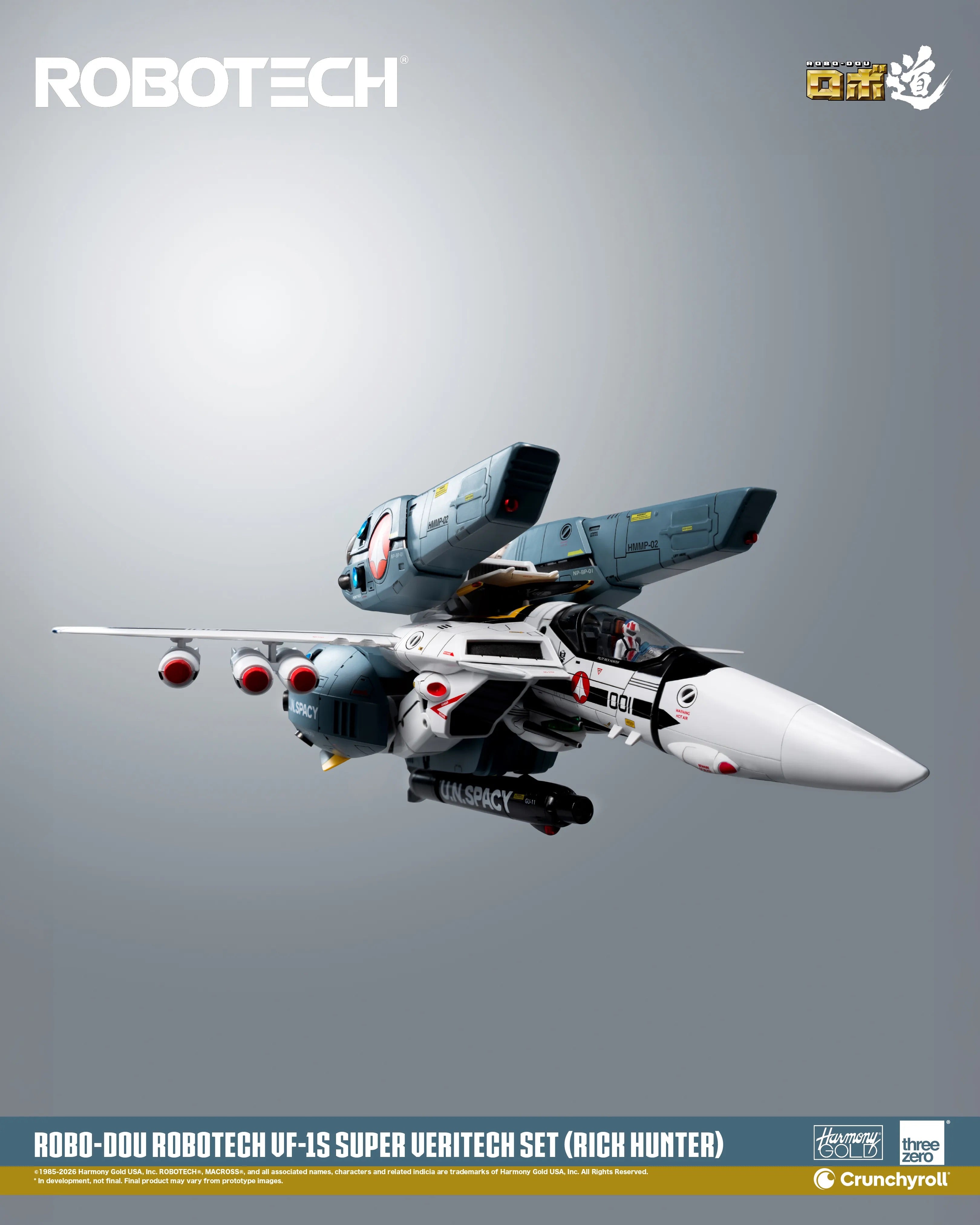 Threezero ROBO-DOU ROBOTECH 超時空戰神 VF-1S Super Veritech Set RICK HUNTER 變形戰鬥機 超級裝甲包 超級裝甲套裝 獵龍 合金成品