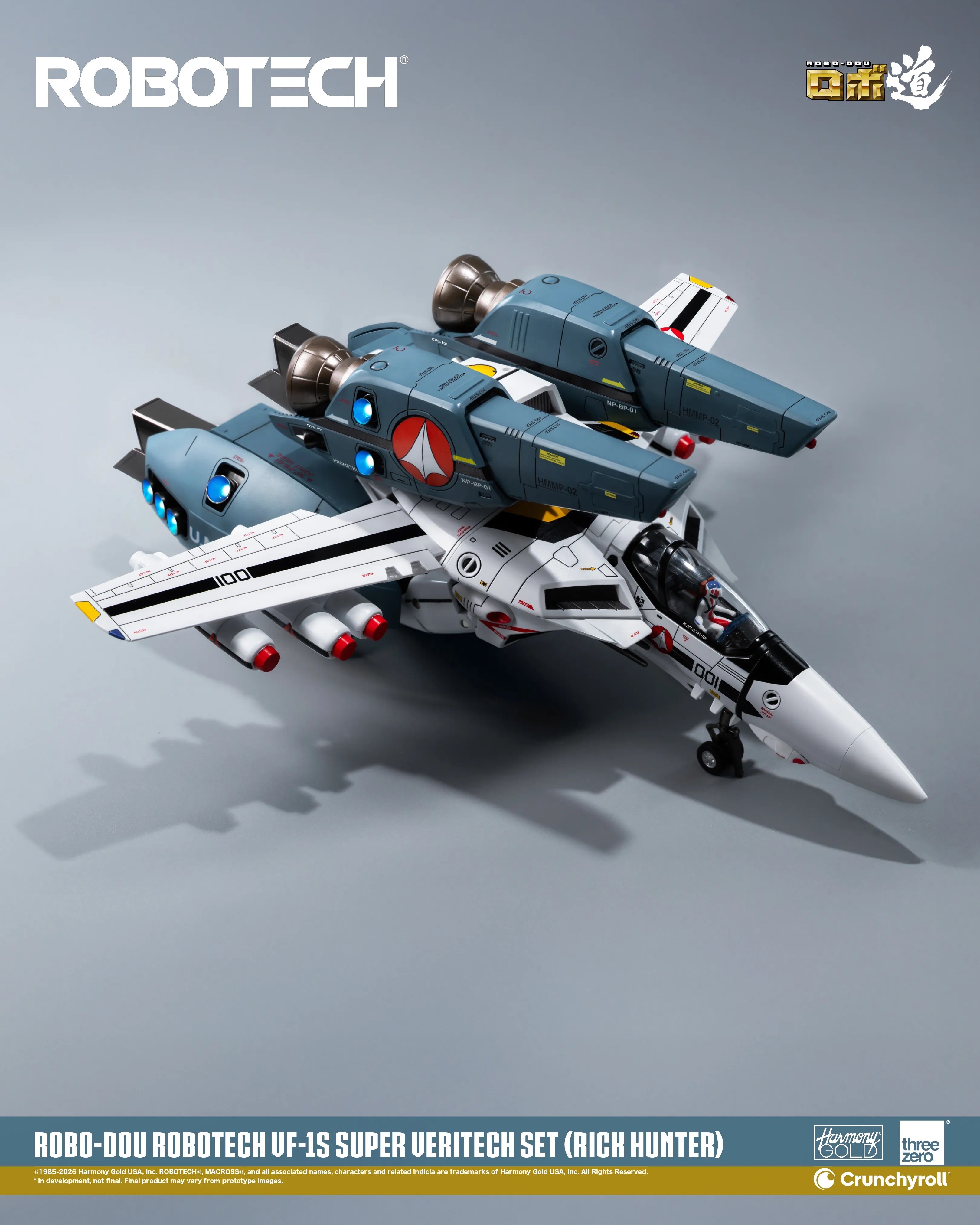 Threezero ROBO-DOU ROBOTECH 超時空戰神 VF-1S Super Veritech Set RICK HUNTER 變形戰鬥機 超級裝甲包 超級裝甲套裝 獵龍 合金成品