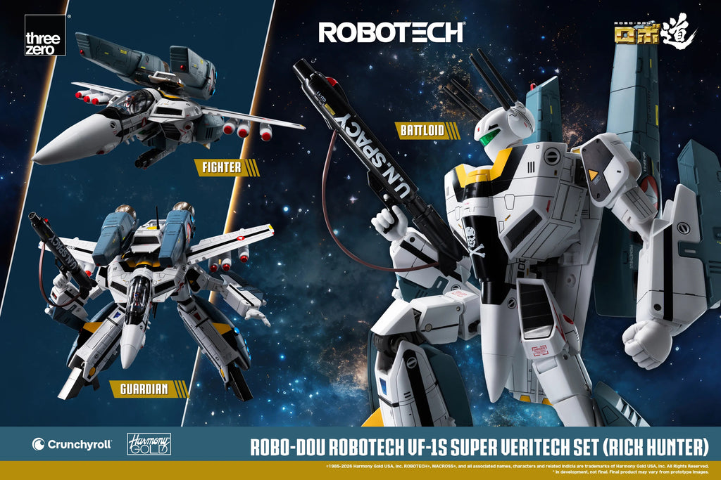 Threezero ROBO-DOU ROBOTECH 超時空戰神 VF-1S Super Veritech Set RICK HUNTER 變形戰鬥機 超級裝甲包 超級裝甲套裝 獵龍 合金成品
