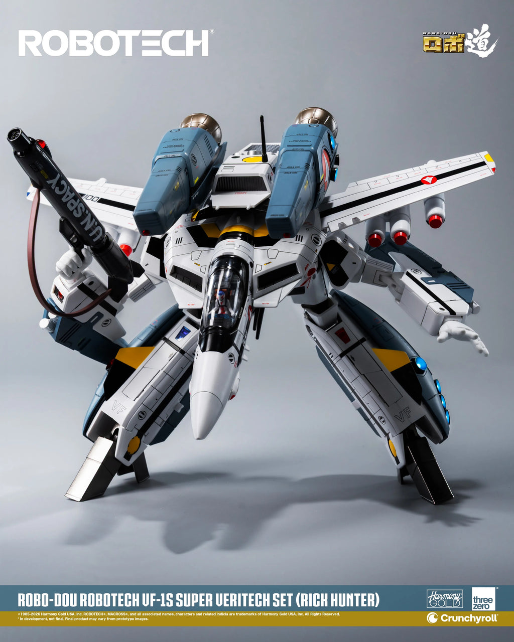Threezero ROBO-DOU ROBOTECH 超時空戰神 VF-1S Super Veritech Set RICK HUNTER 變形戰鬥機 超級裝甲包 超級裝甲套裝 獵龍 合金成品