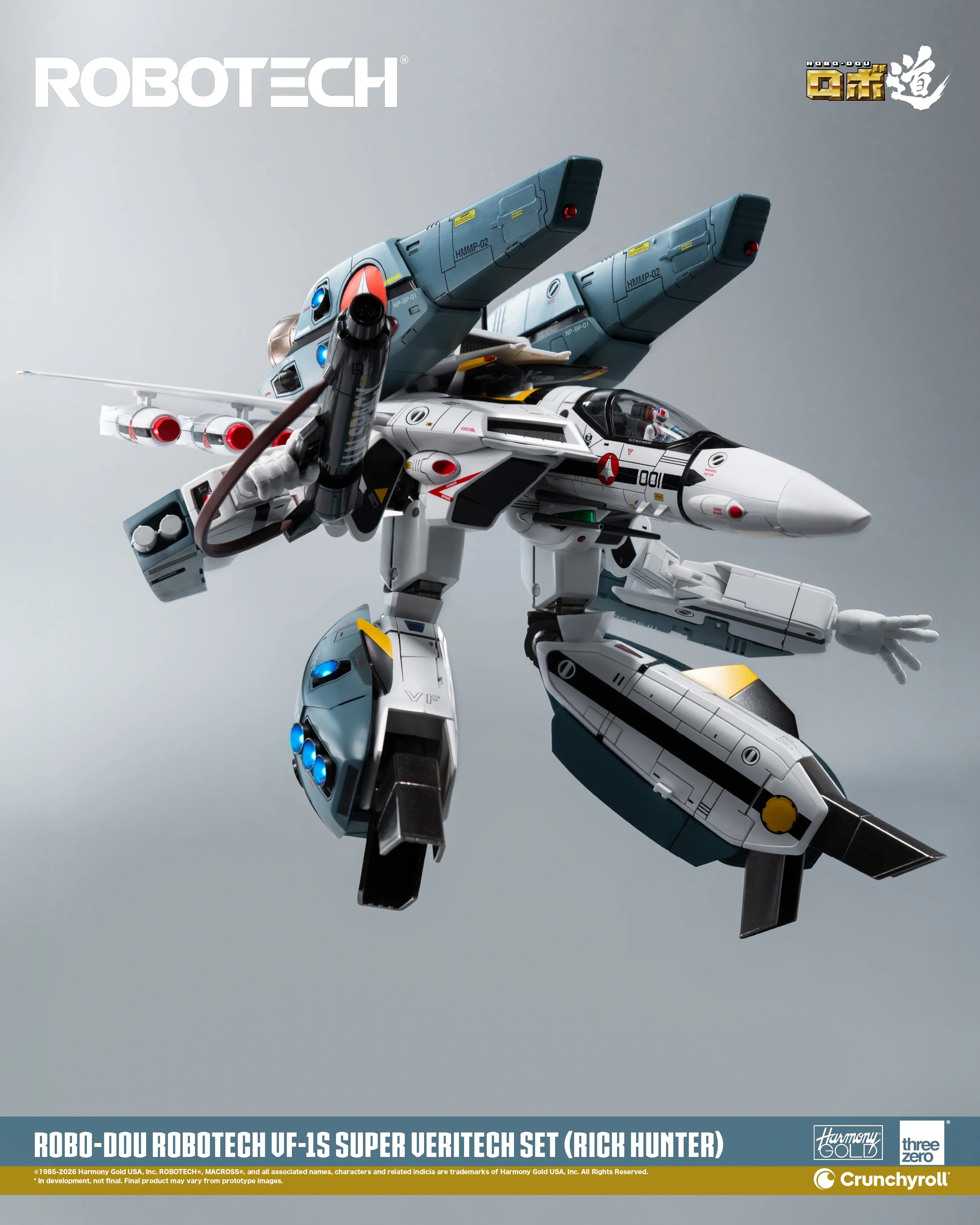 Threezero ROBO-DOU ROBOTECH 超時空戰神 VF-1S Super Veritech Set RICK HUNTER 變形戰鬥機 超級裝甲包 超級裝甲套裝 獵龍 合金成品