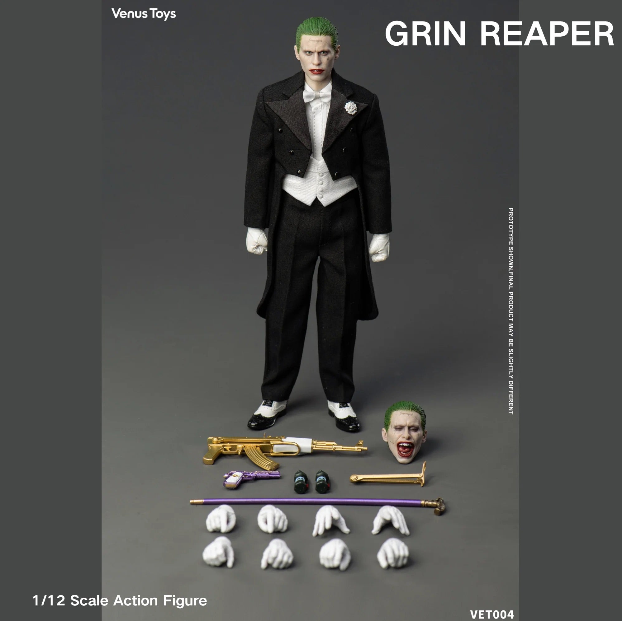 Venus Toys 1/12 VET004 裂笑收割者 小丑 JOKER 可動人偶