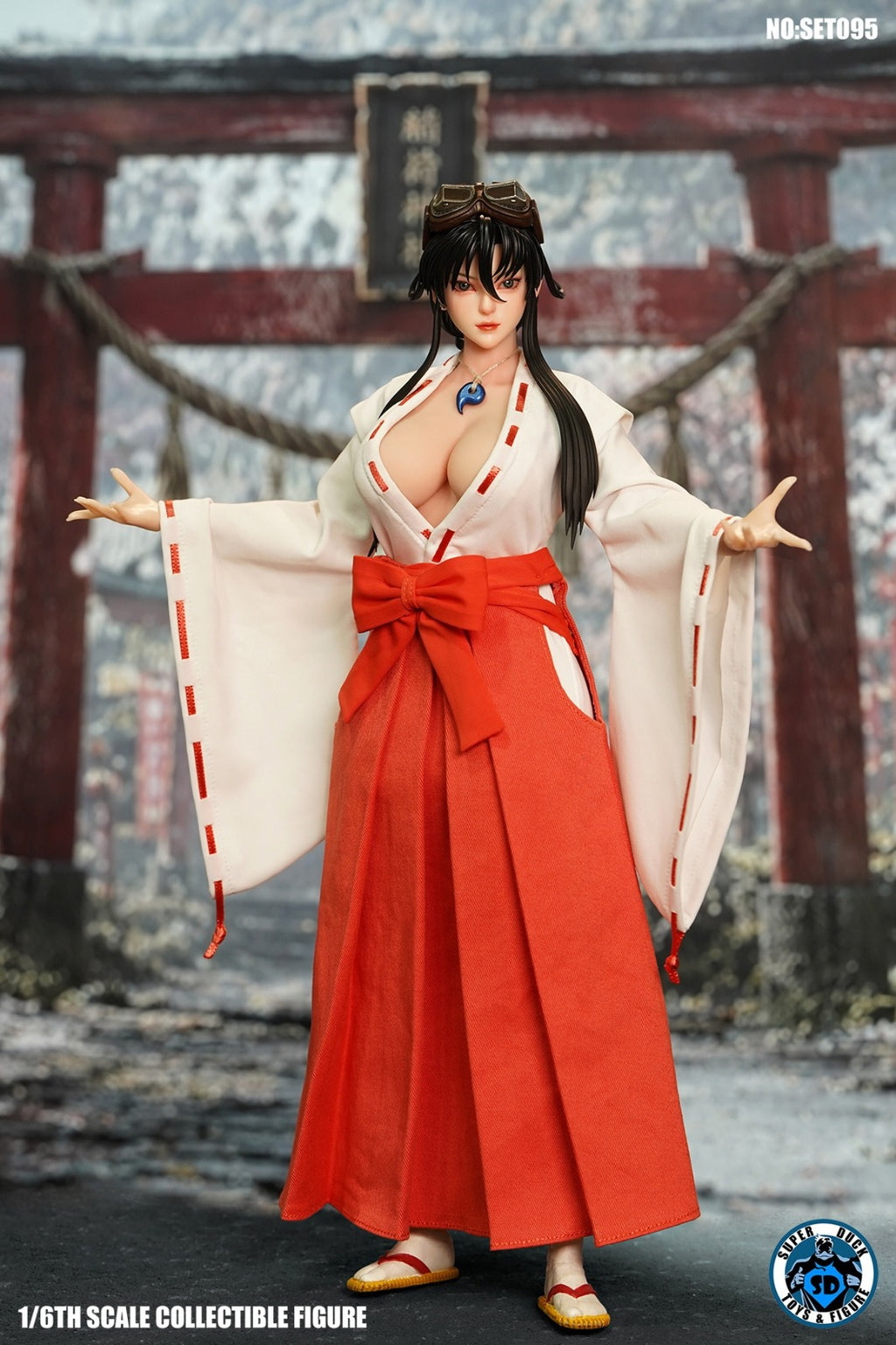 SUPER DUCK 1/6 空戰巫女 SET095 Aerial Combat Shrine Maiden 可動人偶