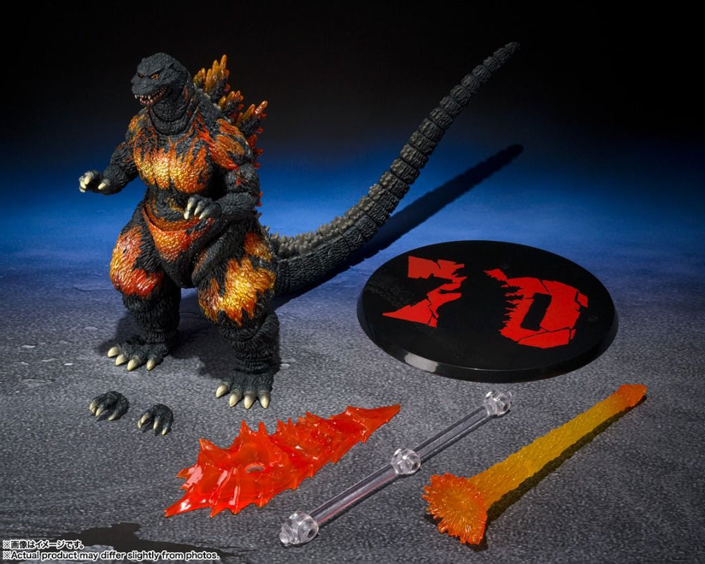 Bandai SHM 哥斯拉vs戴斯特洛伊亞 紅蓮哥斯拉 1995 70周年特別記念Ver