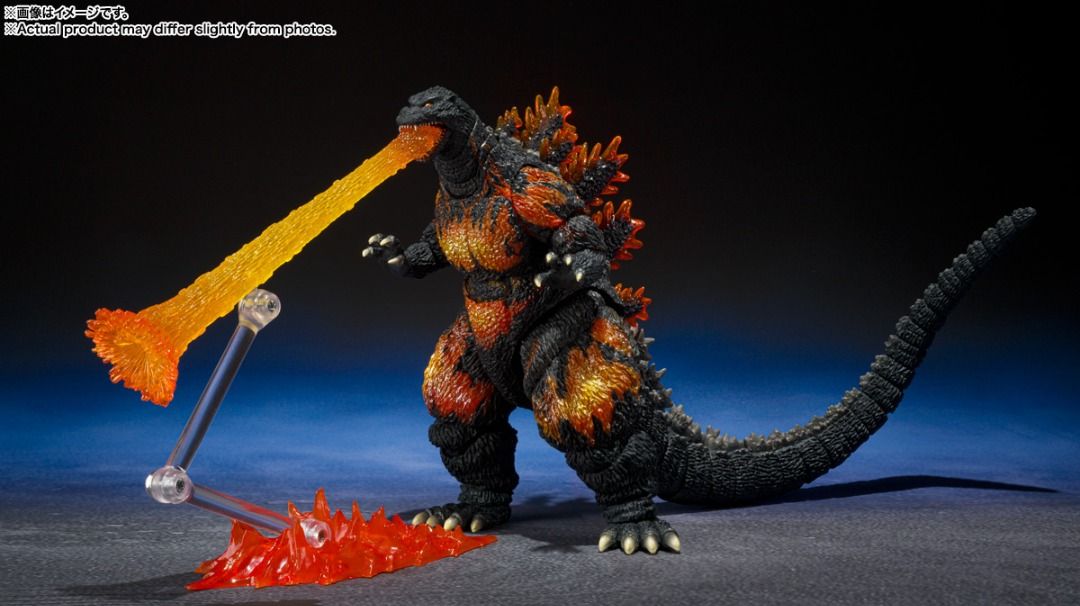 Bandai SHM 哥斯拉vs戴斯特洛伊亞 紅蓮哥斯拉 1995 70周年特別記念Ver
