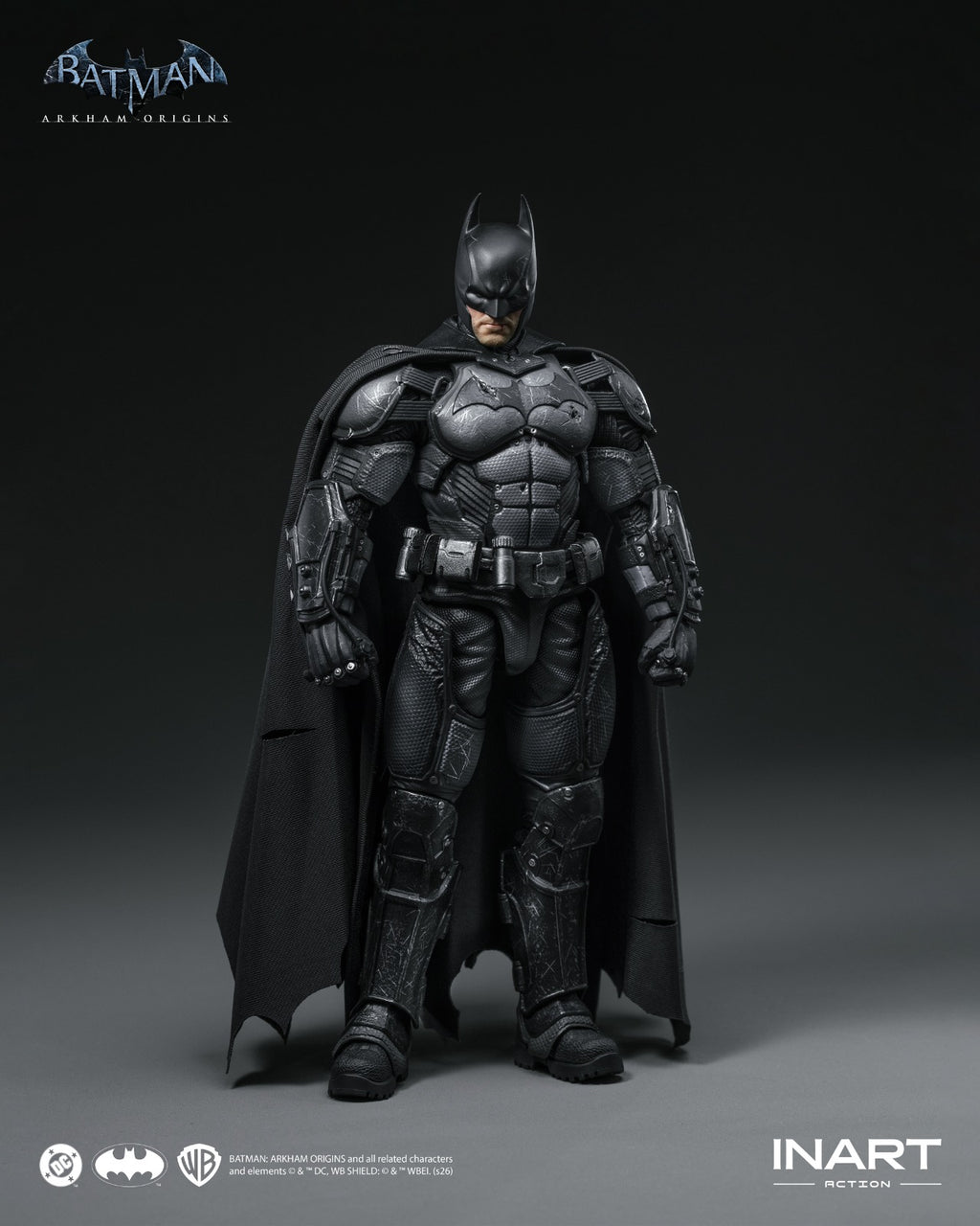 INART 1/12 Batman Arkham 蝙蝠俠 阿卡漢起源 蝙蝠俠 戰損版 Damaged Ver. 可動人偶