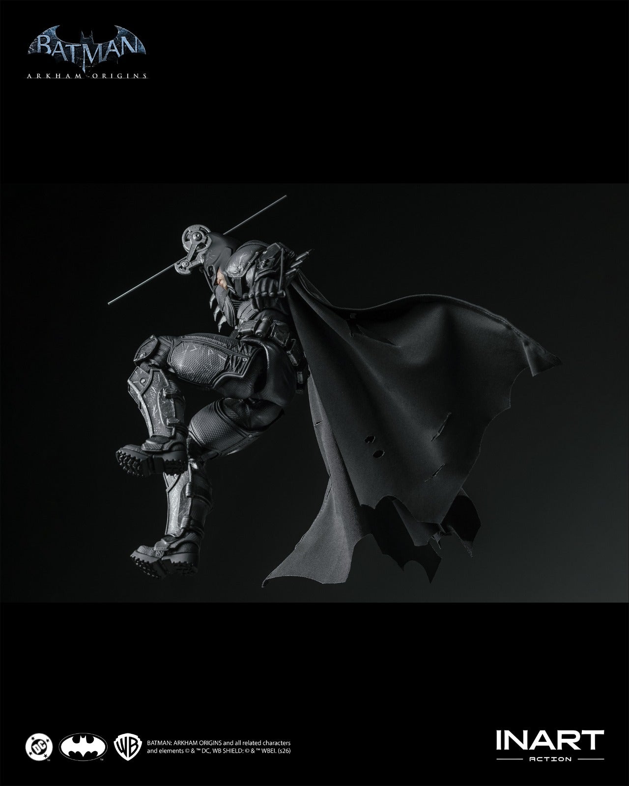 INART 1/12 Batman Arkham 蝙蝠俠 阿卡漢起源 蝙蝠俠 戰損版 Damaged Ver. 可動人偶