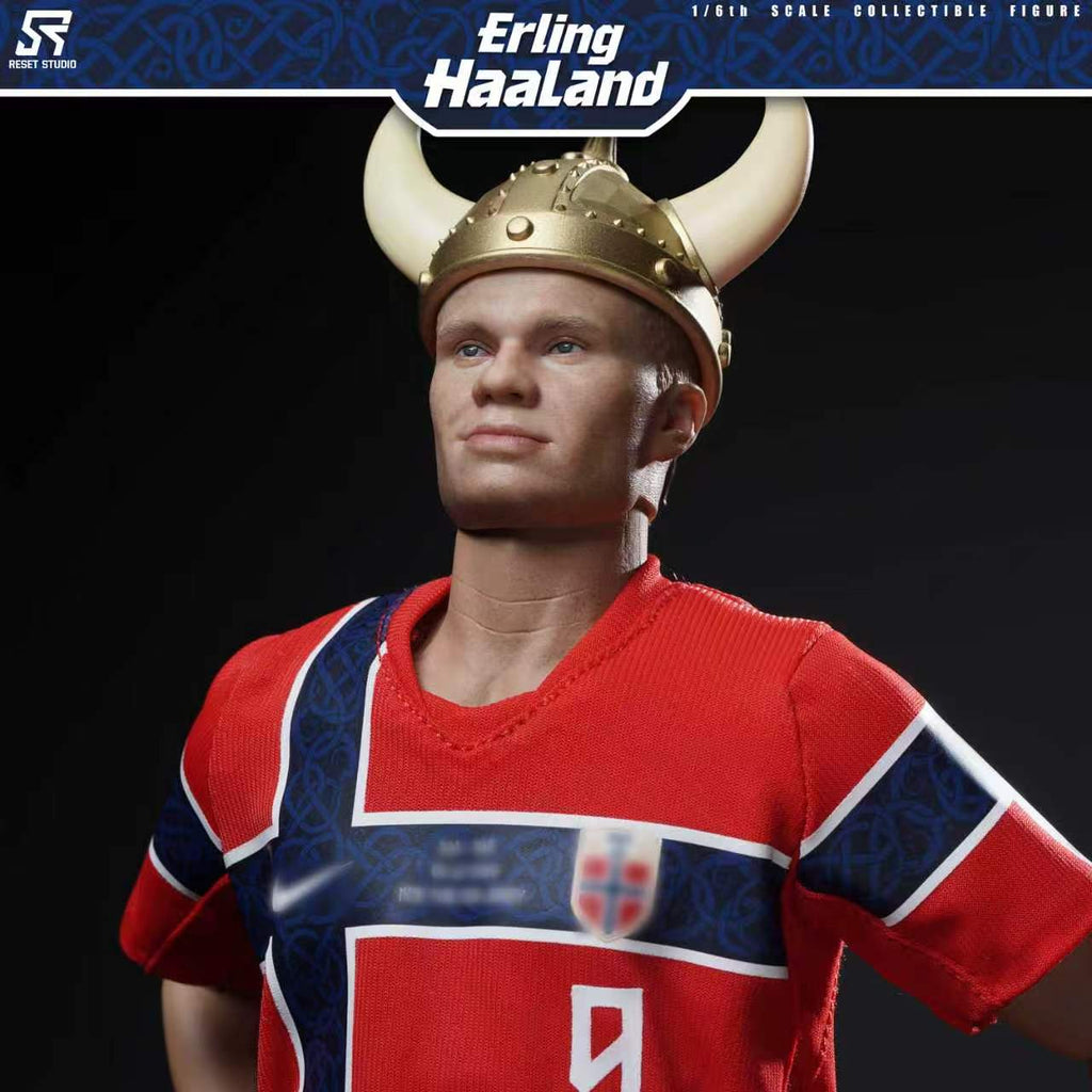 Reset Studio 1/6 RS-0017 Erling Haaland 哈蘭德 可動眼 人偶 預訂特典 維京頭盔1頂 限量399體
