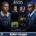 Reset Studio 1/6 RS-0016 Kylian Mbappe 姆巴佩 可動眼 人偶 預訂特典 紅色 藍色眼罩各1條 限量399體