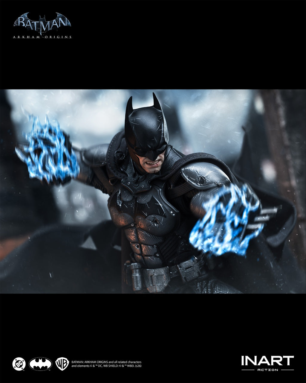 INART 1/12 Batman Arkham 蝙蝠俠 阿卡漢起源 蝙蝠俠 戰損版 Damaged Ver. 可動人偶