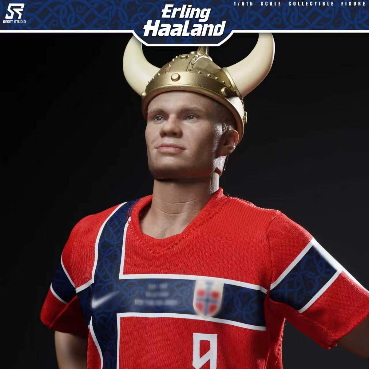 Reset Studio 1/6 RS-0017 Erling Haaland 哈蘭德 可動眼 人偶 預訂特典 維京頭盔1頂 限量399體