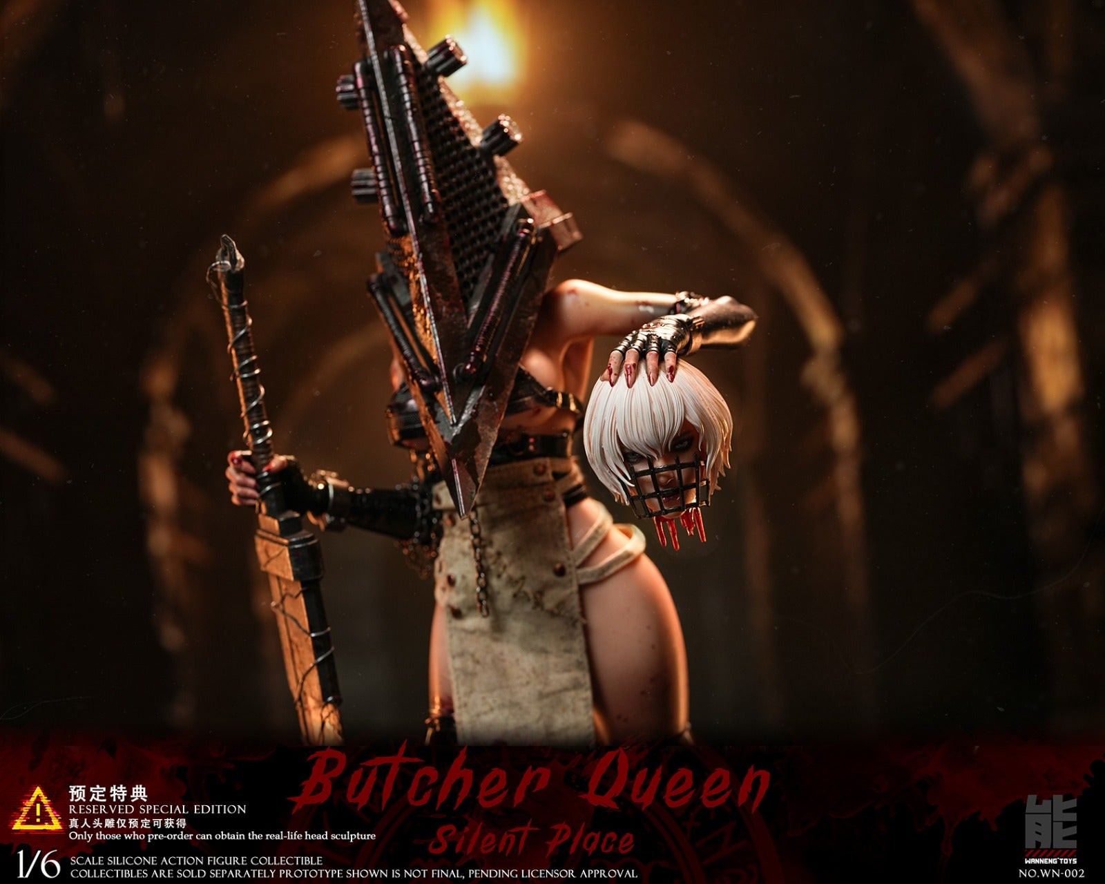 Wanneng Toys 腕能 1/6 WN-002A WN-002B 屠夫女王 Butcher Queen 普通版 豪華版 特典 真人頭雕 面罩 血件