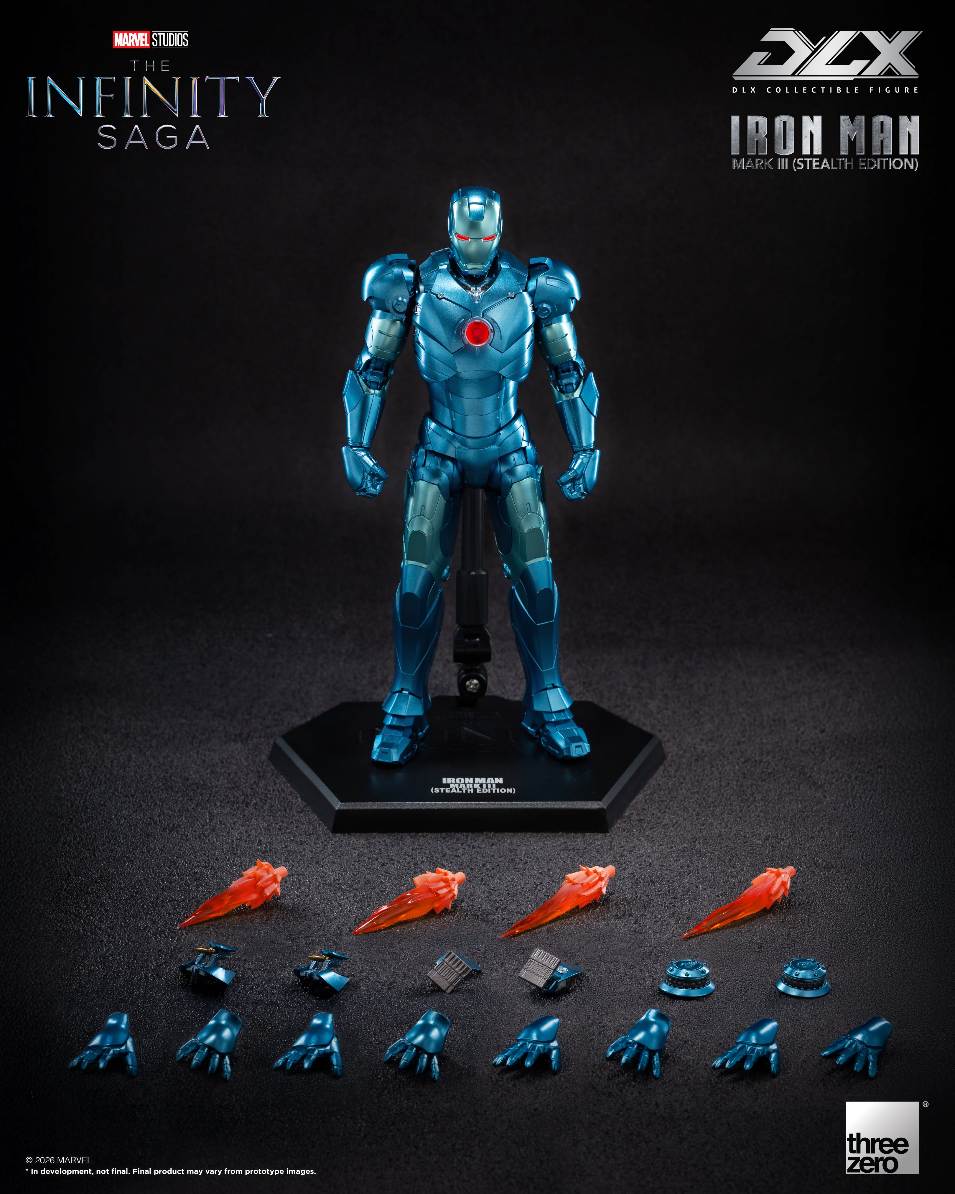 THREEZERO DLX The Infinity Saga Ironman 鋼鐵俠 Mark 3 MK3 潛行版 Stealth Edition 合金成品