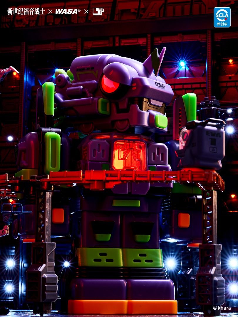 EVA EVANGELION 新世紀福音戰士 × WASA 變色龍 Super Train Combined Robot EVA206 Series 超列車合體機器人 盲盒