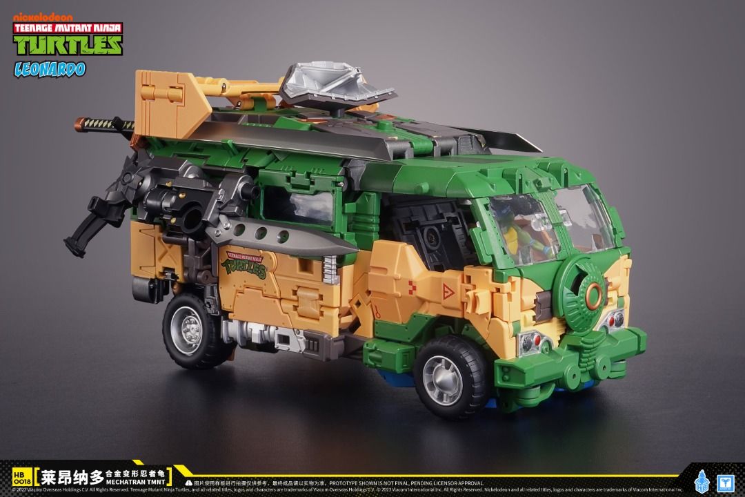 HEATBOYS TMNT-01T 變形忍者龜 萊昂納多 忍者龜車 變形 合金成品