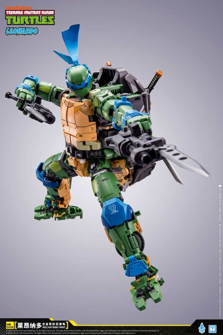 HEATBOYS TMNT-01T 變形忍者龜 萊昂納多 忍者龜車 變形 合金成品