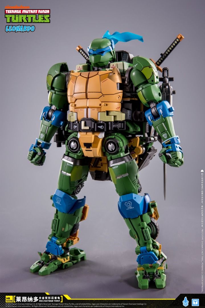 HEATBOYS TMNT-01T 變形忍者龜 萊昂納多 忍者龜車 變形 合金成品