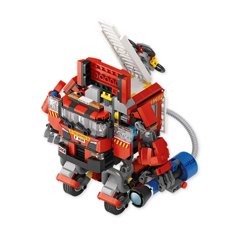 LOZ Fire Truck 消防車機甲 迷你積木