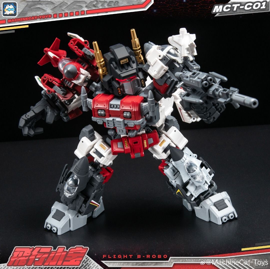 MachineCat-Toys MCT-C01 飛行小寶 激光猫 激光貓 JGM-SKP04 小無畏 變形成品