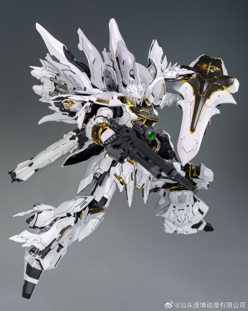 彗星科技MG 1/100 白狼三倍速白色職藝人GK 新安洲Sinanju 合金骨架拼裝