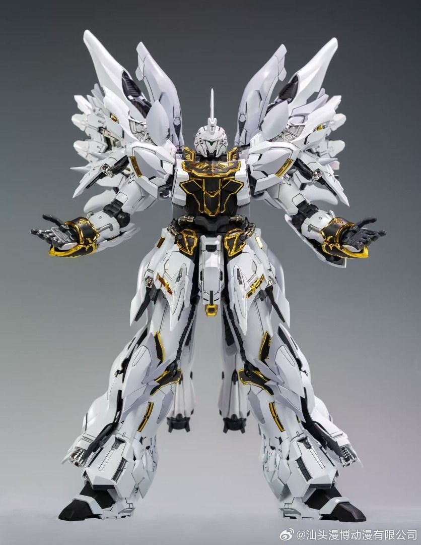 彗星科技 MG 1/100 白狼三倍速 白色 職藝人 GK 新安洲 Sinanju 合金骨架 拼裝模型