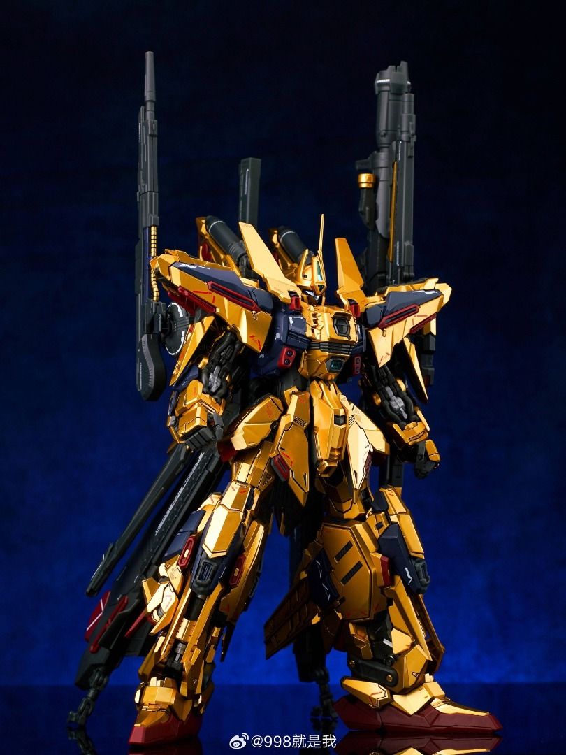 神馬模型 MG 1/100 黃金武士 百式 改 曉 全武裝形態 初回特典 合金骨架 組裝模型