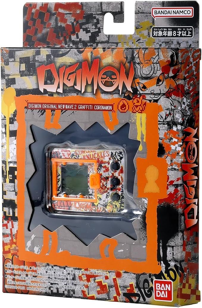Bandai DIGIMON ORIGINAL NEW WAVE 2 原版 數碼暴龍機 GRAFFITI CORONAMON 日冕獸塗鴉 PIXEL HEART 像素之心 ILLUSTRATION CHAMPION Ver.1-5 插畫冠軍 Ver.1-5 LOGO BLACK 黑色標誌