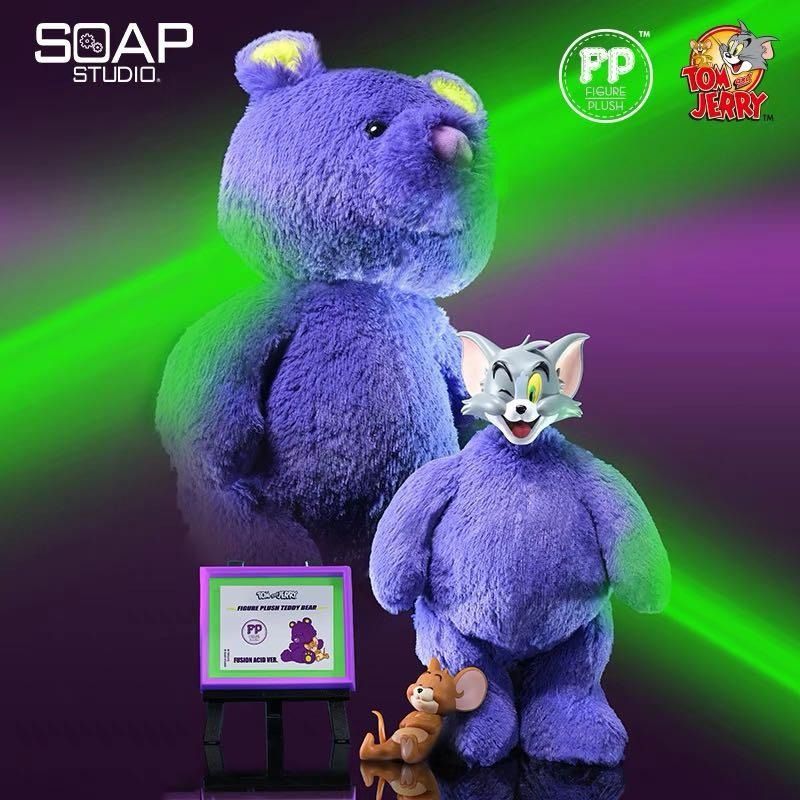Soap Studio x coca cola Tom and Jerry Plush Teddy Bear polar Bear Figure (Fusion Acid Ver.)