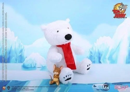Soap Studio x coca cola Tom and Jerry Plush Teddy Bear polar Bear Figure (Fusion Acid Ver.)
