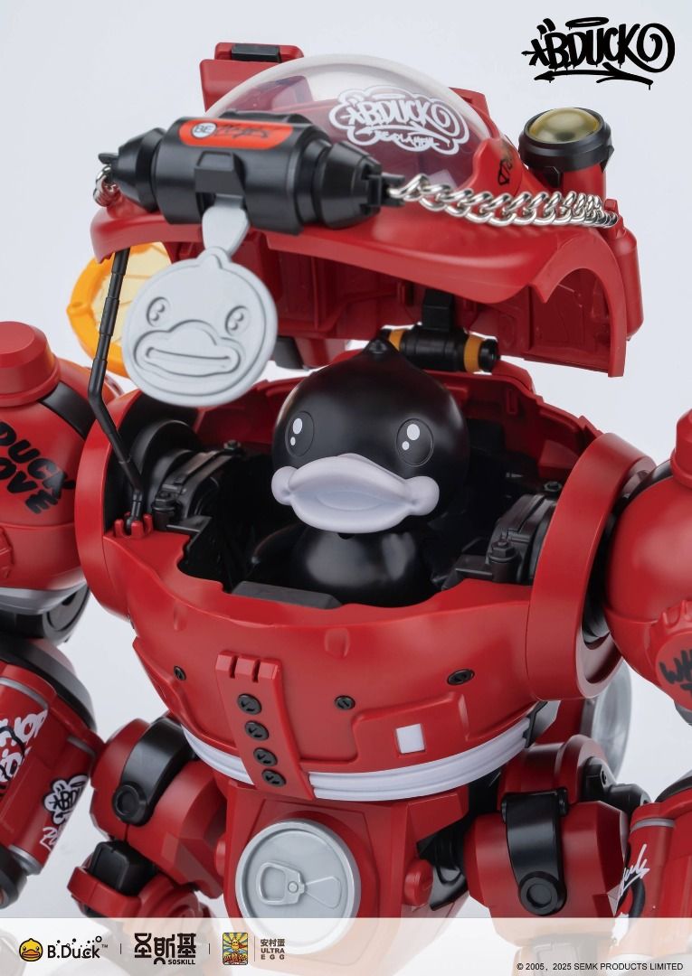 SOSKILL 聖斯基 X 安村蛋 B Duck 嘻哈達克 可樂鴨 HIPHOP DUCK 拼裝模型