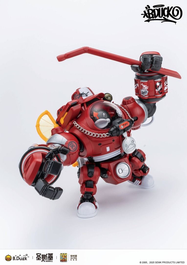 SOSKILL 聖斯基 X 安村蛋 B Duck 嘻哈達克 可樂鴨 HIPHOP DUCK 拼裝模型