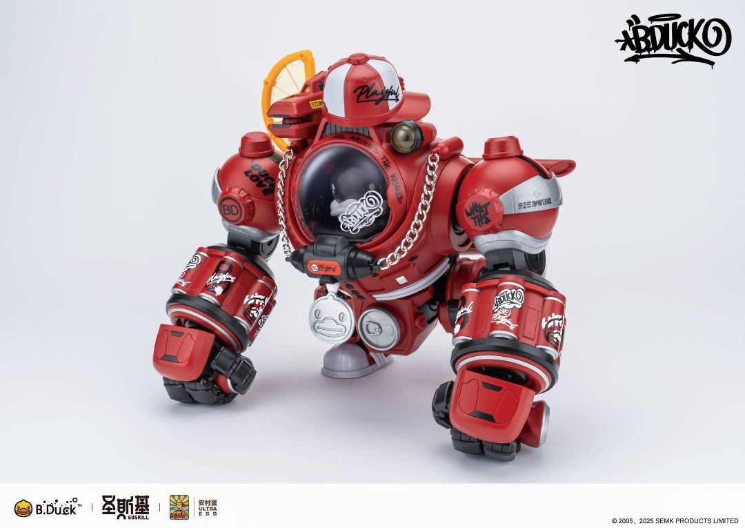 SOSKILL 聖斯基 X 安村蛋 B Duck 嘻哈達克 可樂鴨 HIPHOP DUCK 拼裝模型