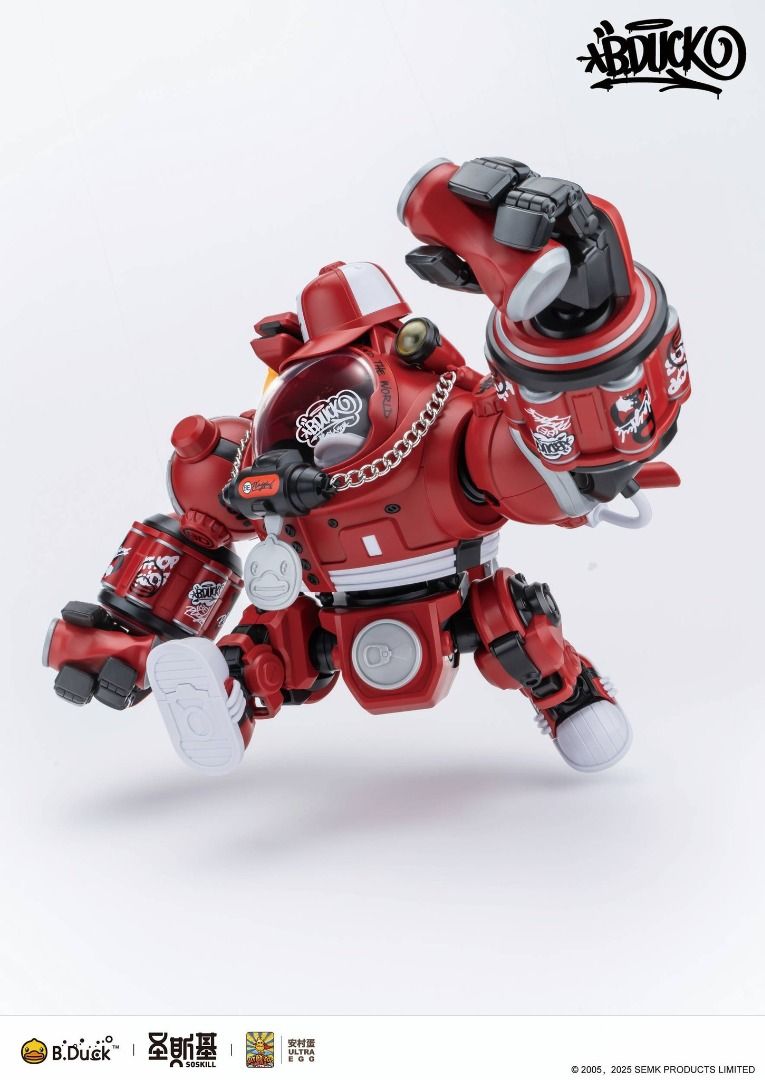 SOSKILL 聖斯基 X 安村蛋 B Duck 嘻哈達克 可樂鴨 HIPHOP DUCK 拼裝模型