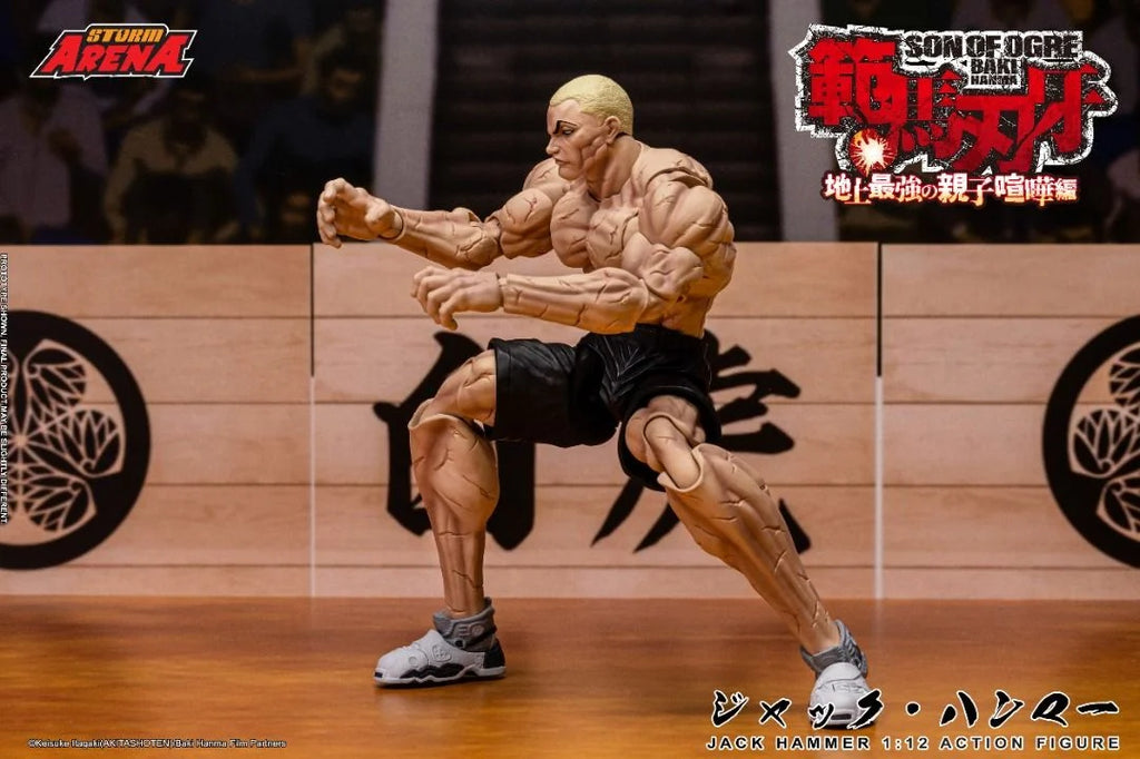 STORM ARENA 1/12 JACK HAMMER SON OF OGRE BAKI HANMA 範馬刃牙 可動人偶