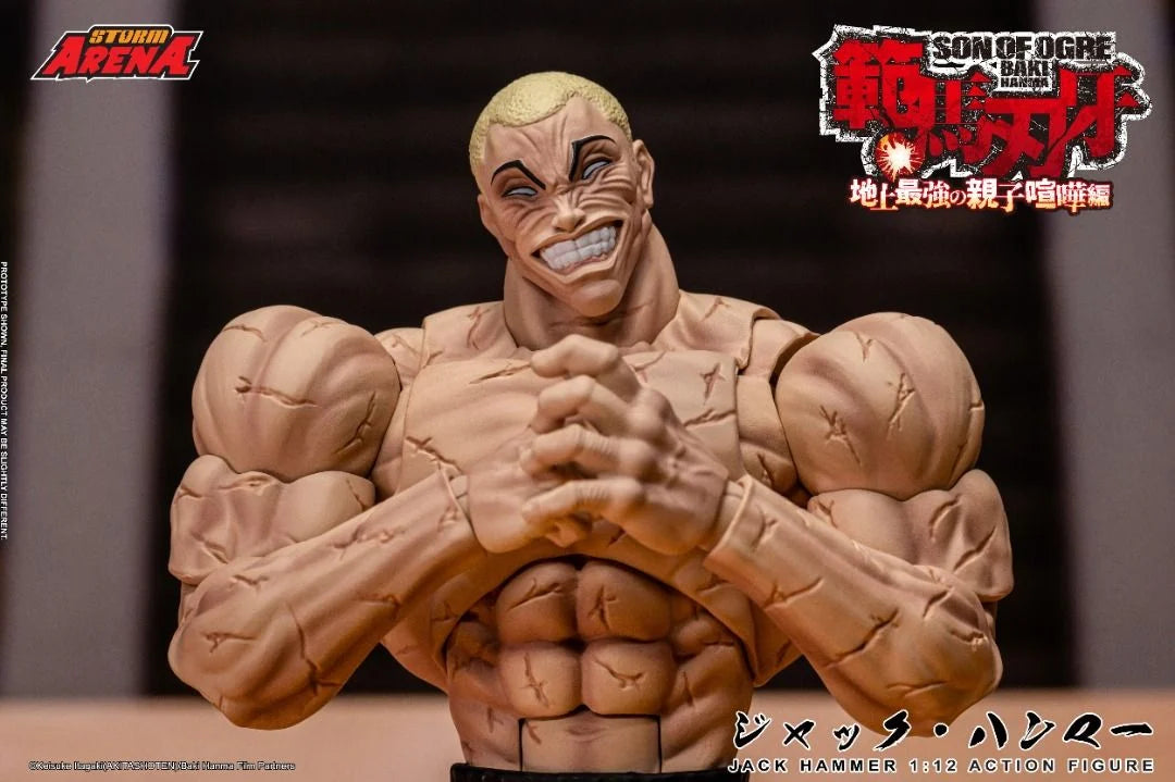 STORM ARENA 1/12 JACK HAMMER SON OF OGRE BAKI HANMA 範馬刃牙 可動人偶