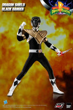 THREEZERO FigZero 1/6 Mighty Morphin Power Rangers Dragon Shield Black Ranger 新 恐龍戰隊 &nbsp;裝甲 黑戰士 可動人偶