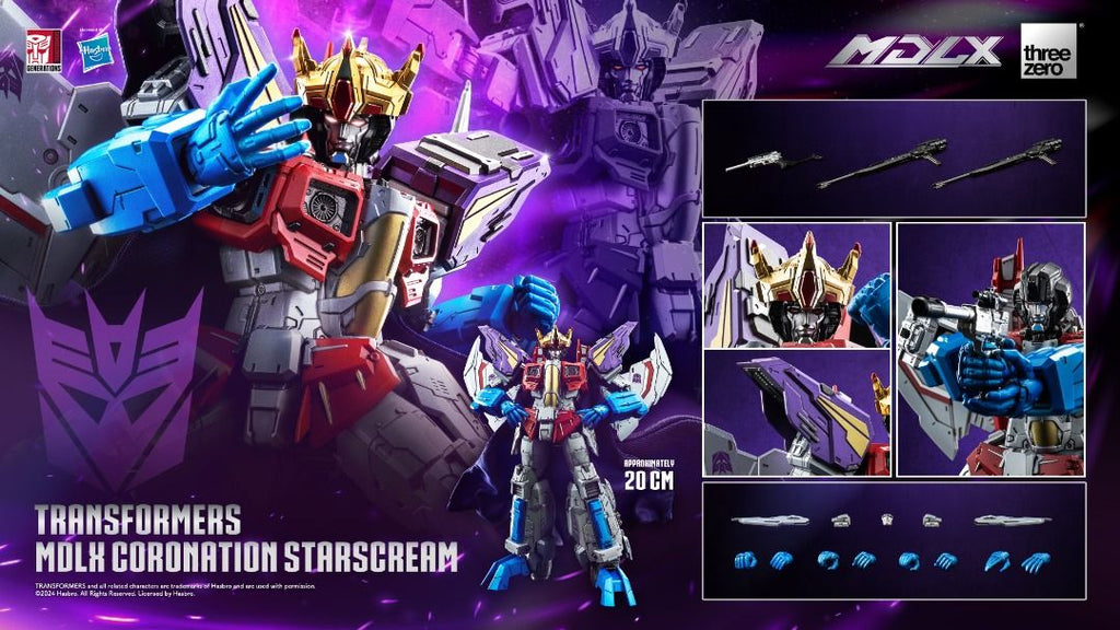 Threezero MDLX Coronation Starscream 帝王星星叫 Transformers 變形金剛 合金成品
