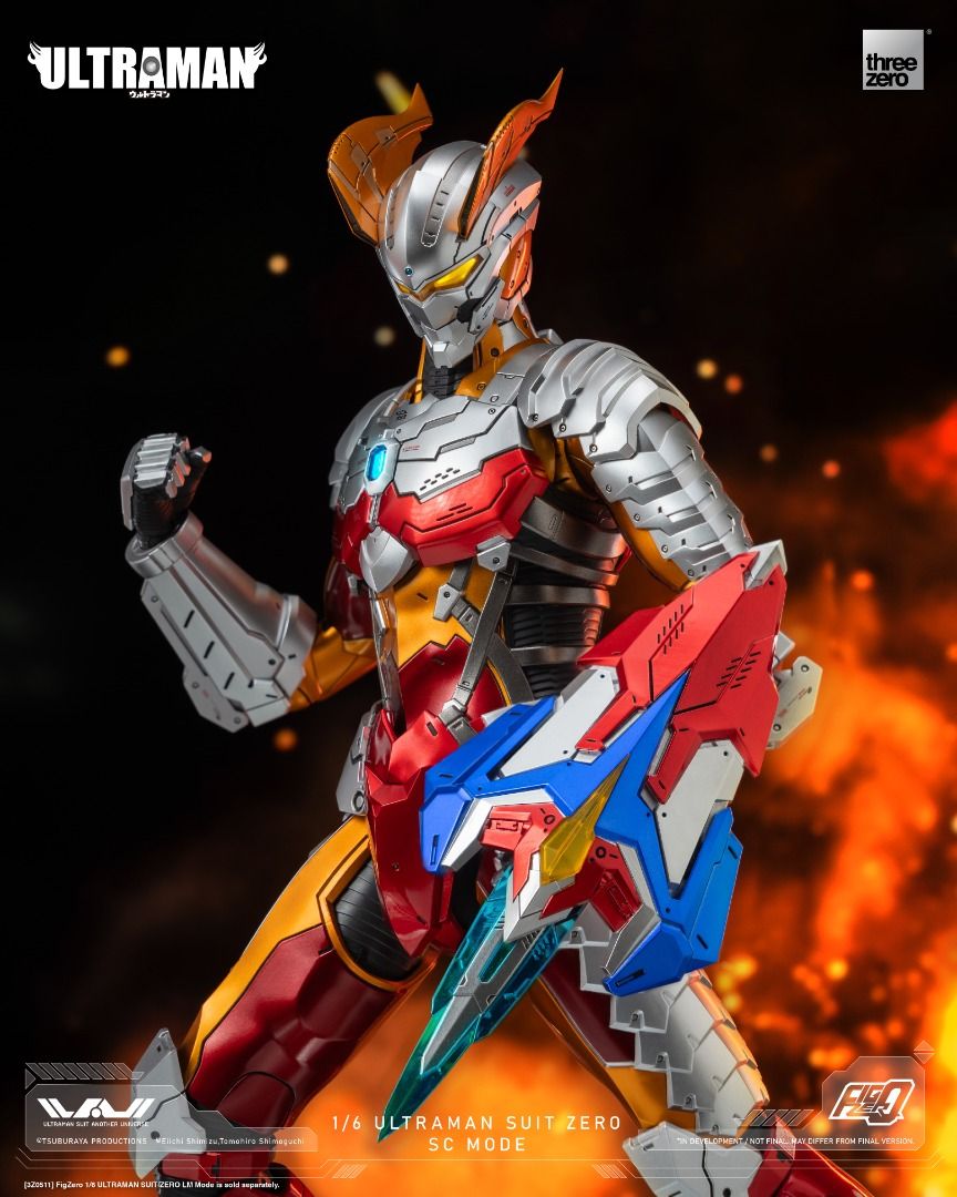 Threezero FigZero 1/6 ULTRAMAN SUIT ZERO SC Mode 超人 機動奧特曼 機動奥特曼裝甲 賽羅 強壯日冕型 可動人偶