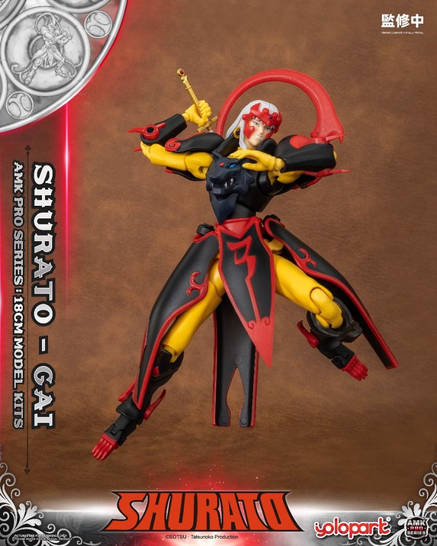 Yolopark AMK Pro X Series Shurato 天空戰記 GAI 夜叉王 凱 可動人偶